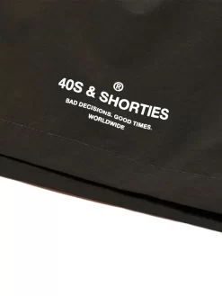 40's & Shorties General Logo Shorts - Brown -ActiveWear Haven 40s shorties general logo shorts brown 02