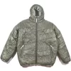 40's & Shorties Logo Embroidered Puffer Jacket - Olive