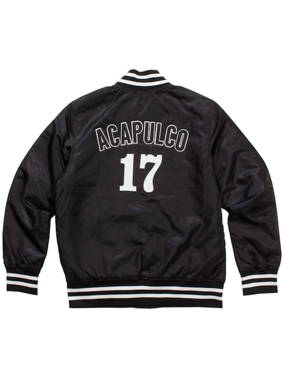 Acapulco Gold AG League Nylon Jacket - Black 4 Acapulco Gold AG League Nylon Jacket - Black - Image 4