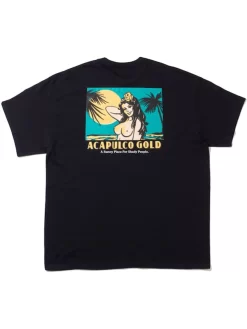 Acapulco Gold Club Tropicana T-Shirt - Black -ActiveWear Haven acapulco gold club tropicana t shirt black 03