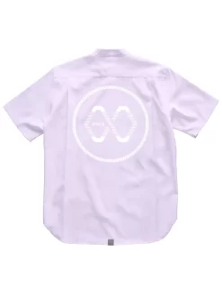 Ageless Galaxy Planet Button POD 006 Down S/S Shirt - Lavender -ActiveWear Haven ageless galaxy planet button shirt lavender 02