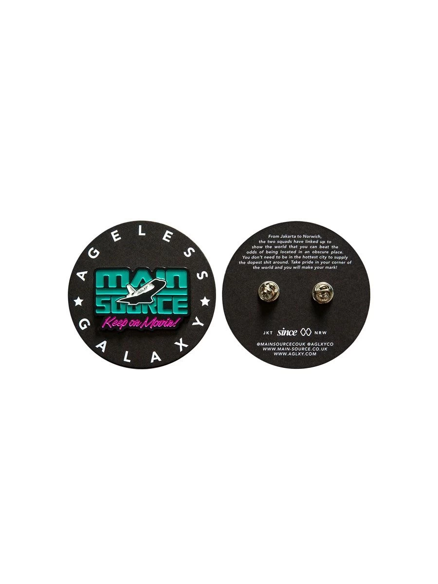 Ageless Galaxy X Main Source Keep On Movin! Pin - Black Teal Hot Pink 1 Ageless Galaxy X Main Source Keep On Movin! Pin - Black Teal Hot Pink