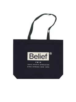 Belief Box Logo Tote - Navy Hunter