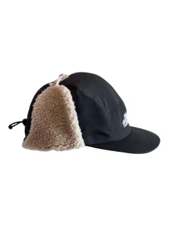 Blue Flowers Witness Ear Flap Hat - Black -ActiveWear Haven blue flowers witness ear flap hat black 03