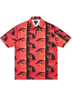 Bronze 56K Faces Zip Polo - Infrared