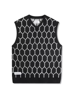 Butter Goods Chain Link Knitted Vest - Black