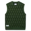 Butter Goods Chain Link Knitted Vest - Forest
