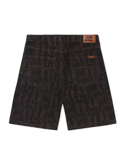 Butter Goods Scorpion Denim Shorts - Washed Black -ActiveWear Haven butter scorpion denim shorts washed black 02