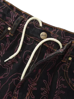 Butter Goods Scorpion Denim Shorts - Washed Black -ActiveWear Haven butter scorpion denim shorts washed black 03