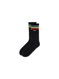 Butter Goods Stripe Socks - Black