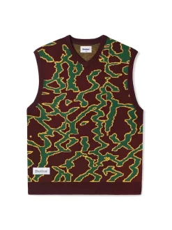 Butter Goods Surge Knitted Vest - Dark Plum