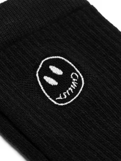 Civilist Mono Smiler Socks - Black -ActiveWear Haven civilist mono smiler socks black 03
