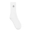 Civilist Mono Smiler Socks - White