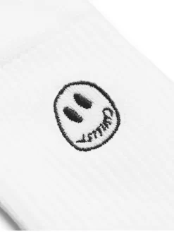 Civilist Mono Smiler Socks - White -ActiveWear Haven civilist mono smiler socks white 03