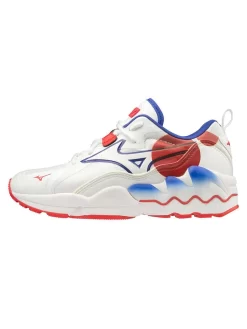 Mizuno Wave Rider 1 Shape Of Time - White High Risk Red