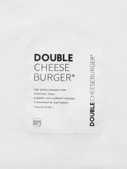 Double Cheeseburger 001 Cheese T-Shirt - White -ActiveWear Haven dcb 001 cheese t shirt white 05