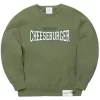Double Cheeseburger 003 College Sweatshirt - Olive
