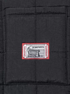 DEVÁ STATES Bones Quilted Shirt - Black -ActiveWear Haven deva bones quilted shirt black 04