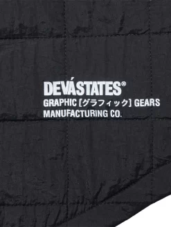 DEVÁ STATES Bones Quilted Shirt - Black -ActiveWear Haven deva bones quilted shirt black 05