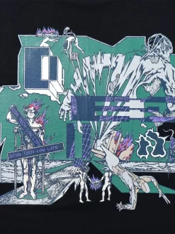 DEVÁ STATES Digital Corruption T-Shirt - Black -ActiveWear Haven deva digital corruption t shirt washed black 04