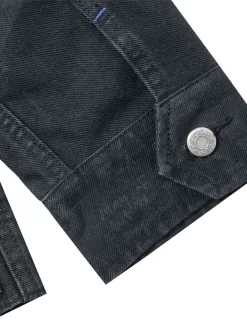 DEVÁ STATES Mosaic Denim Work Jacket - Black -ActiveWear Haven deva mosaic denim work jacket black 04