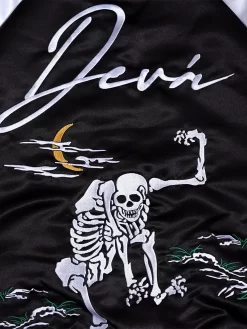 DEVÁ STATES Macabre Reversible Souvenir Jacket - Black -ActiveWear Haven deva reversible souvenir jacket black 04