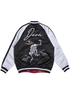 DEVÁ STATES Macabre Reversible Souvenir Jacket - Black -ActiveWear Haven deva reversible souvenir jacket black 3