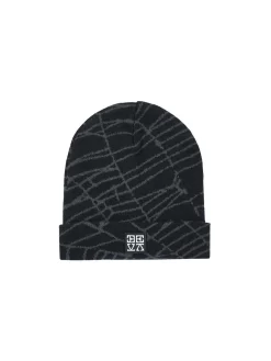 DEVÁ STATES Web Knit Beanie - Black