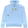 Felt Butterfly Hoody - Baby Blue