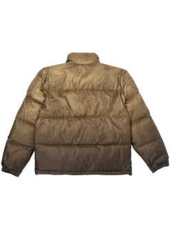 Felt X Bricks & Wood Paisley Butterfly Puffer Jacket - Olive -ActiveWear Haven felt paisley buttterfly puffer jacket olive 02