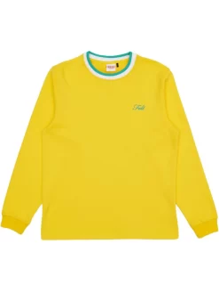 Felt Pique Knit Longsleeve - Yellow