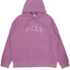 Felt Polar Fleece Rec Hoody - Plum
