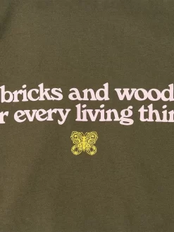 ActiveWear Haven -ActiveWear Haven felt wordmark t shirt olive 2