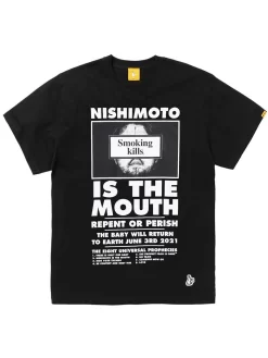 #FR2 Fxxking Rabbits X Nishimoto Is The Mouth Man T-Shirt - Black