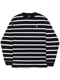Hélas Classic Striped L/S T-Shirt - Black