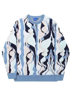 Hélas Mirage Crewneck Sweater - Blue