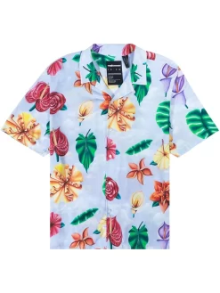 The Hundreds Blooming Button Up Shirt - Light Blue