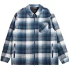 The Hundreds Don Plaid Zip Up - Navy