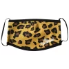 The Hundreds Leopard Face Mask - Brown