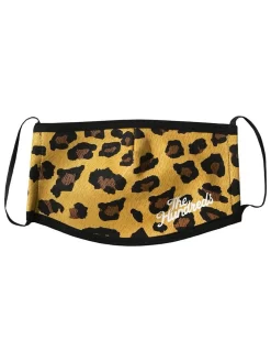 The Hundreds Leopard Face Mask - Brown