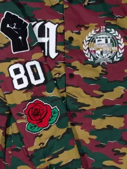 The Hundreds Letterman Coach Jacket - Camo -ActiveWear Haven hundreds lettterman jacket camo 03