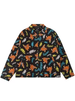 The Hundreds X Ron English Fawn Work Jacket - Black