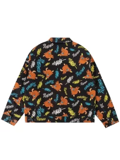 The Hundreds X Ron English Fawn Work Jacket - Black -ActiveWear Haven hundreds ron english fawn work jacket black 03