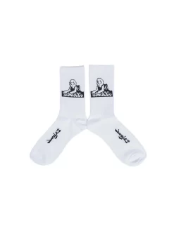 Jungles Jungles Sphinx Logo Socks - White