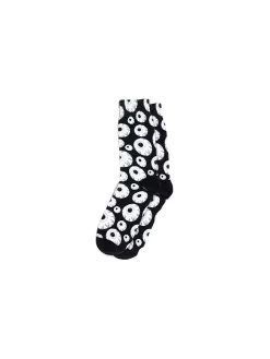 Mishka Monochrome Keep Watch Socks - Black