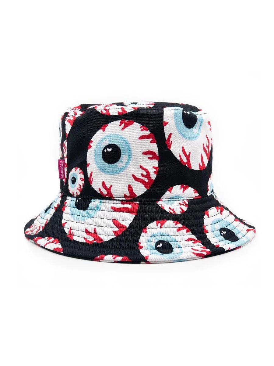 Mishka Original Keep Watch Bucket Hat - White Black 1 Mishka Original Keep Watch Bucket Hat - White Black