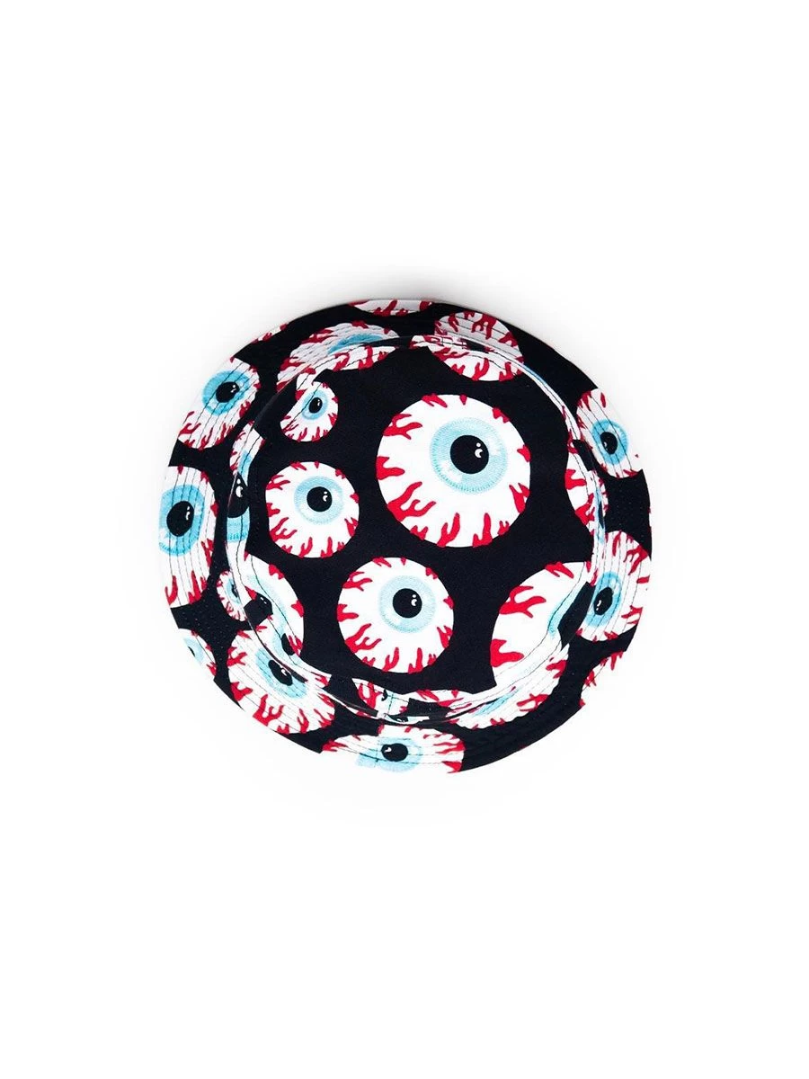 Mishka Original Keep Watch Bucket Hat - White Black 2 Mishka Original Keep Watch Bucket Hat - White Black - Image 2