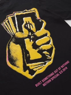 Nothin'Special Power Of Money L/S T-Shirt - Black -ActiveWear Haven nothin power money ls t shirt black 03