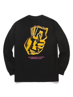 Nothin'Special Power Of Money L/S T-Shirt - Black -ActiveWear Haven nothin power money ls t shirt black 04