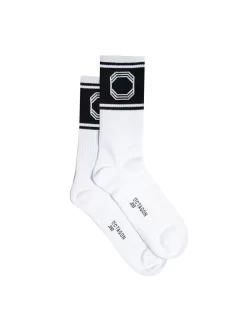 Öctagon Block Socks - White